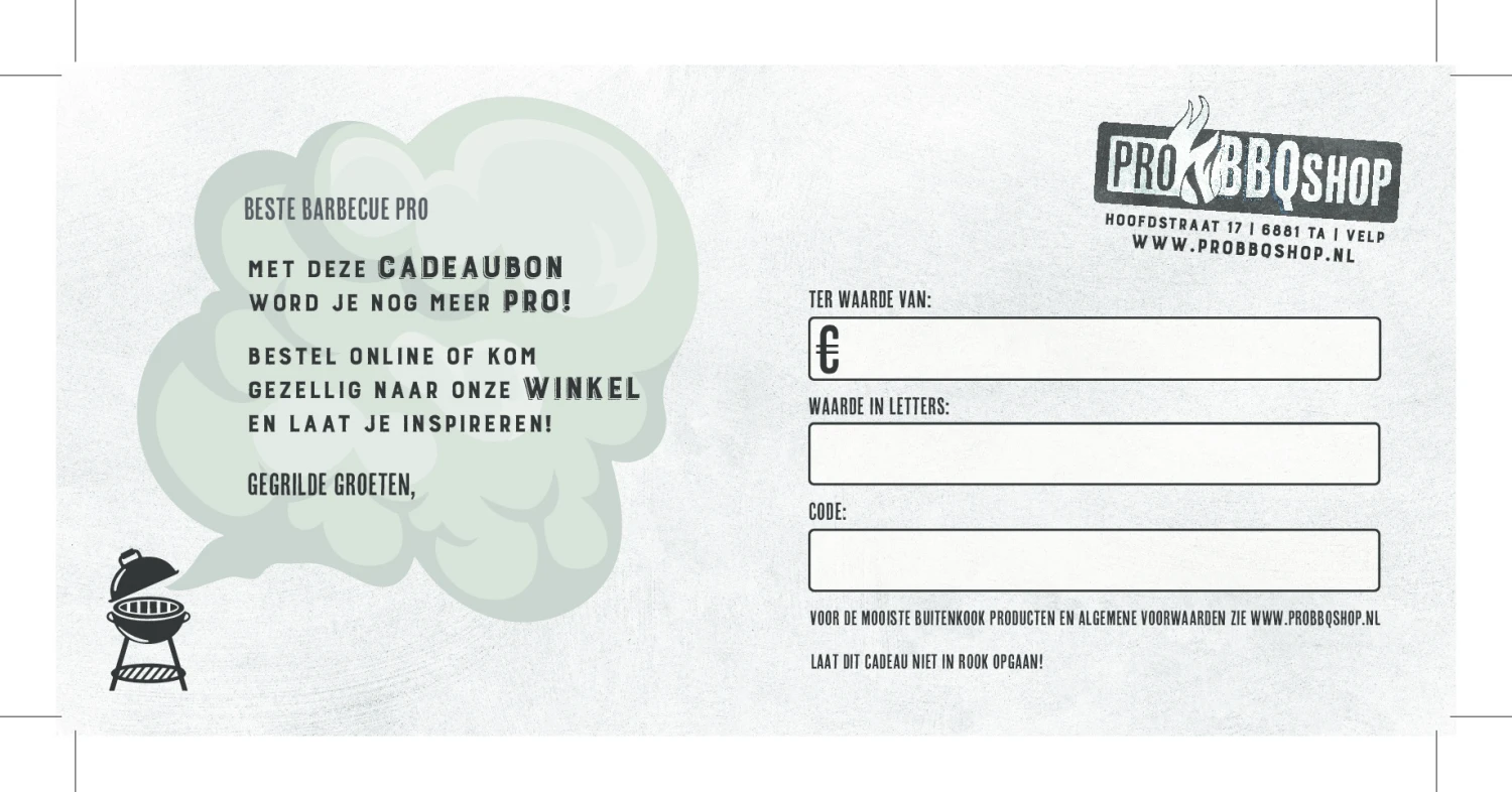 Cadeau Bon ProBBQshop - Afbeelding 2