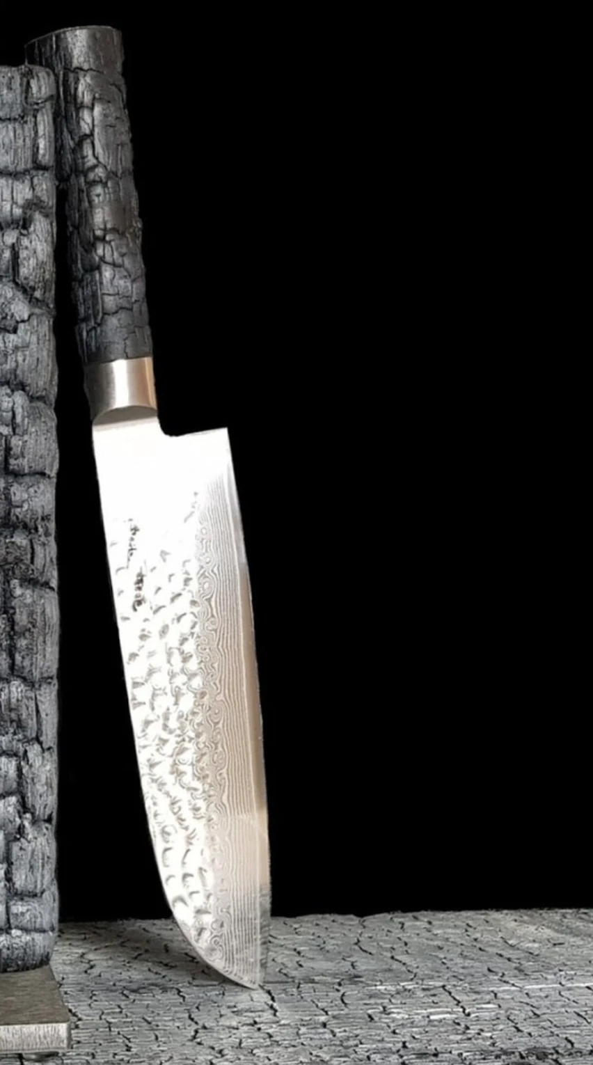 Cuttworxs Flamewood Evolution Santokumes - Afbeelding 3