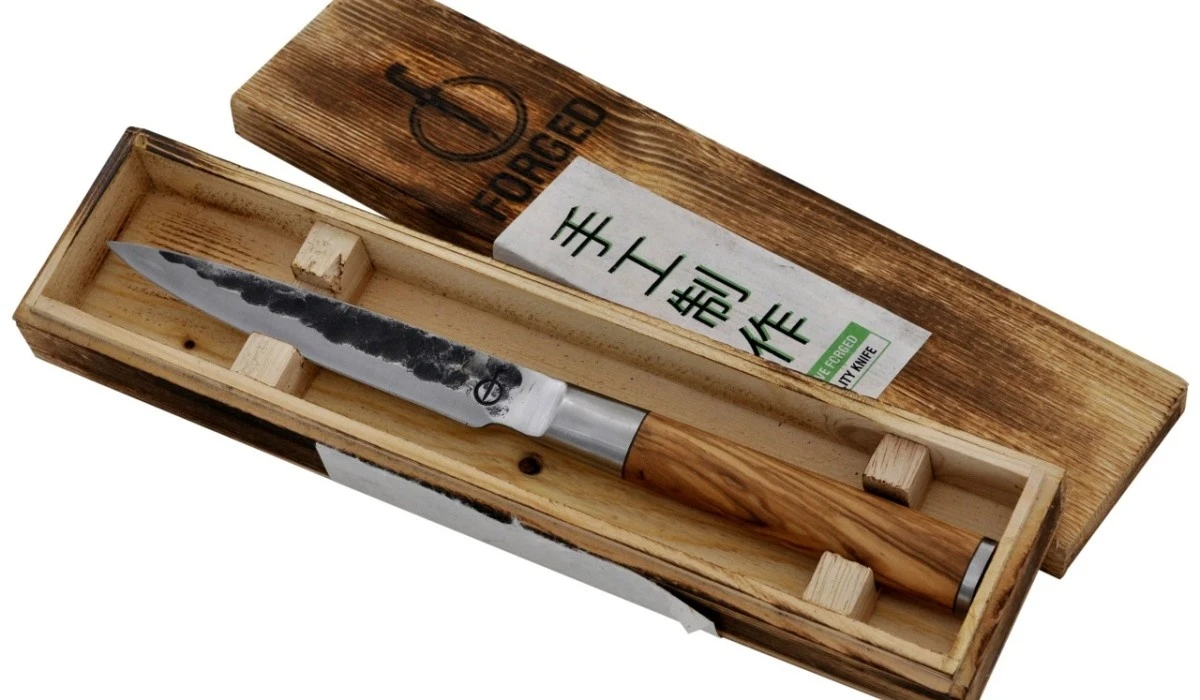 Forged Olive Universeel Mes (officemes) 12cm - Afbeelding 2